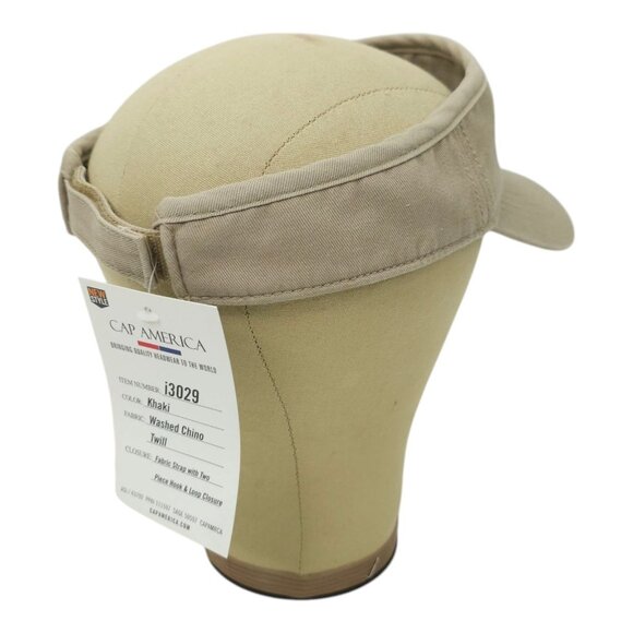 Halos Oranges Adjustable Strapback Visor Cap Washed Chino Tennis Golf Hat NEW - Picture 13 of 13